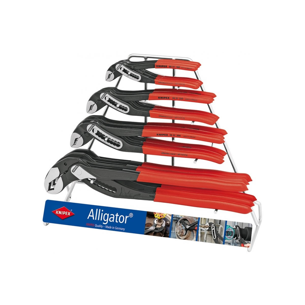Surtido Alligator® en expositor de venta Cat. No. 00 19 29 V02