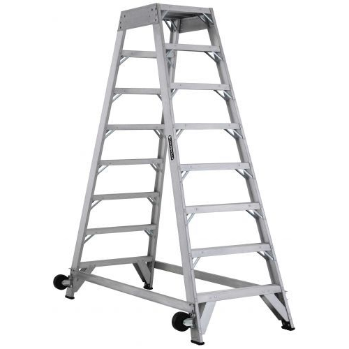 WE1824 ESCALERA TELESCOPICA 24' MADERA (300 LBS)