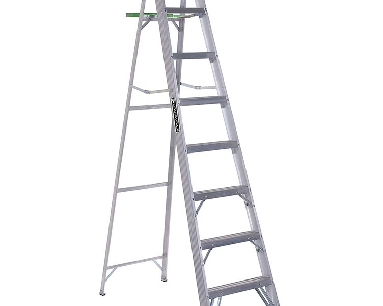 AS4008 ESCALERA TIPO TIJERA 8'(1F) ALUMINIO (225 LBS)