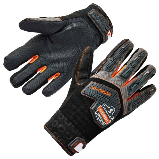 GUANTES IMPACTO/VIBRACION PROTECCION DORSAL(T-2XL)(ANSI-ISO)