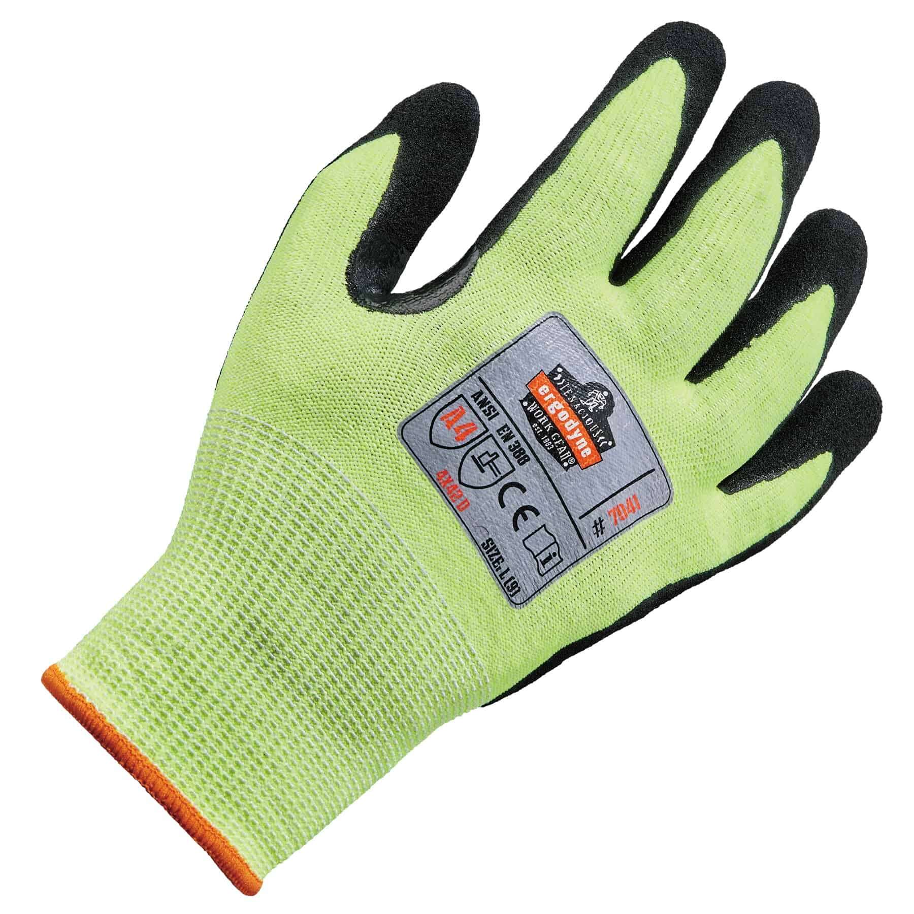 GUANTES NITRILO RESISTENTE A CORTES (T-XL)(HI-VIS)