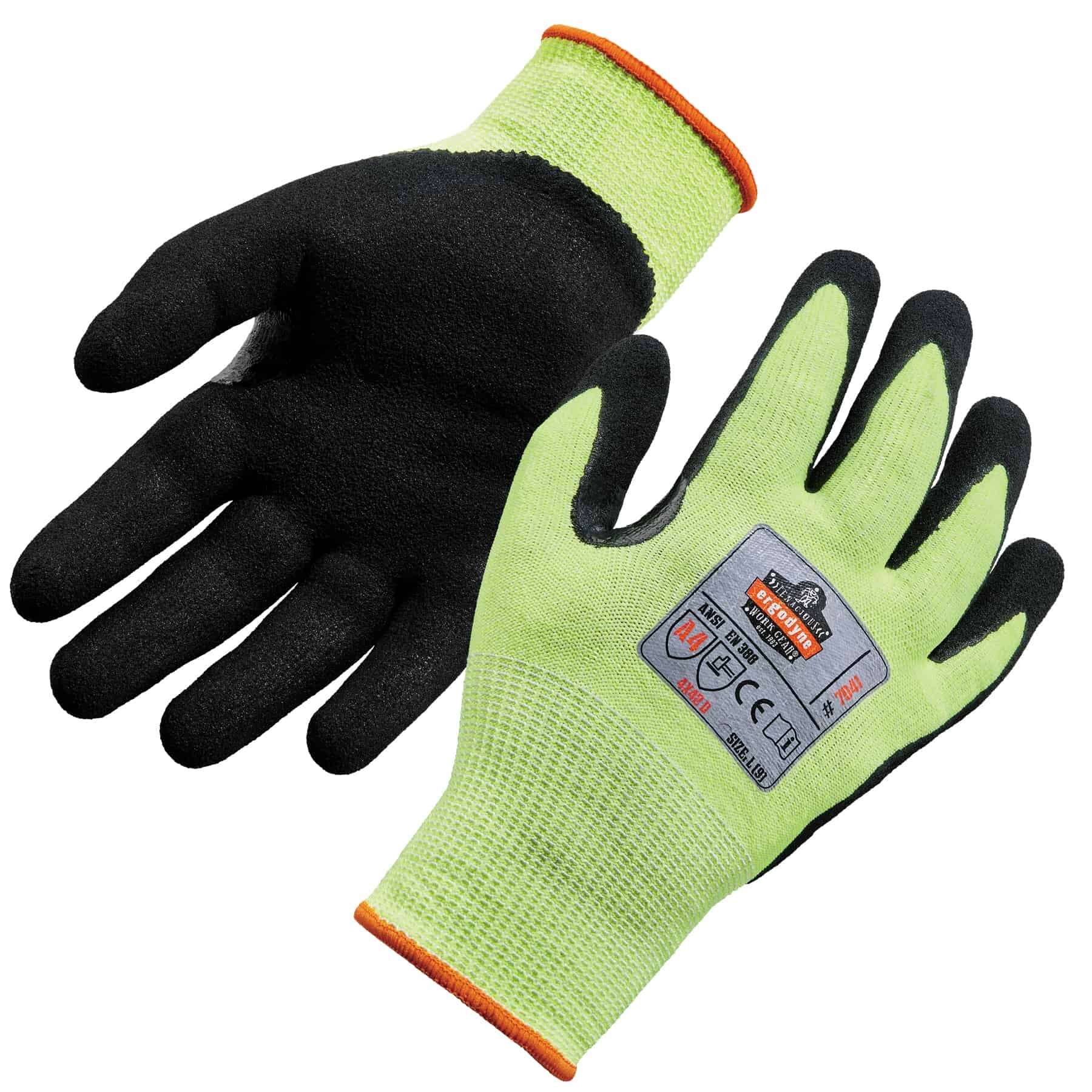 GUANTES NITRILO RESISTENTE A CORTES (T-XL)(HI-VIS)