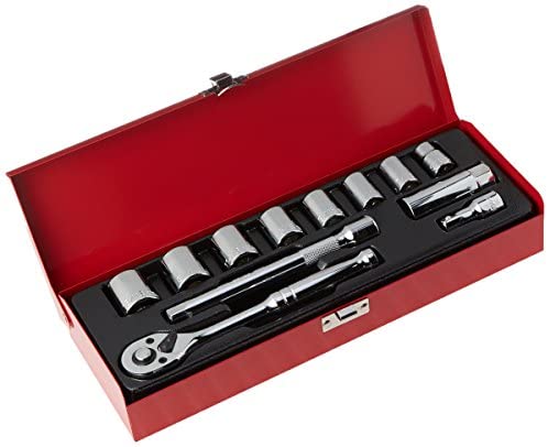 Juego de llaves y dados largos para portadado de 1/2", 8 piezas Cat. No. 65514