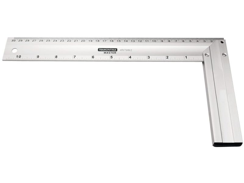 ESCUADRA 12 CM (MANGO ALUMINIO) CAT. NO. 43171/012