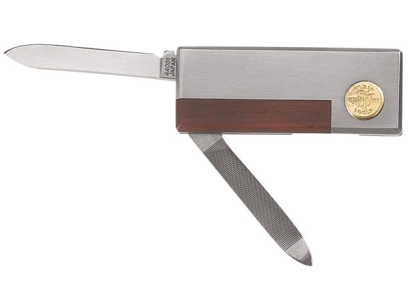 Navaja de bolsillo con clip para billetes y lima de uñas Cat. No. 44031