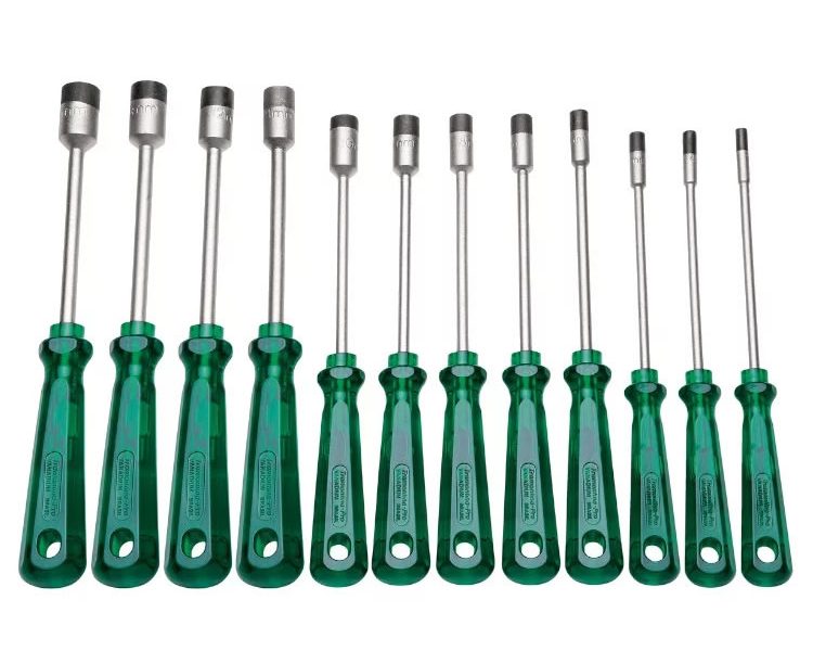 JGO /DESTORNILLADORES P/TUERCAS (3 a 14)mm (12 PZS) CAT. NO. 44250/212