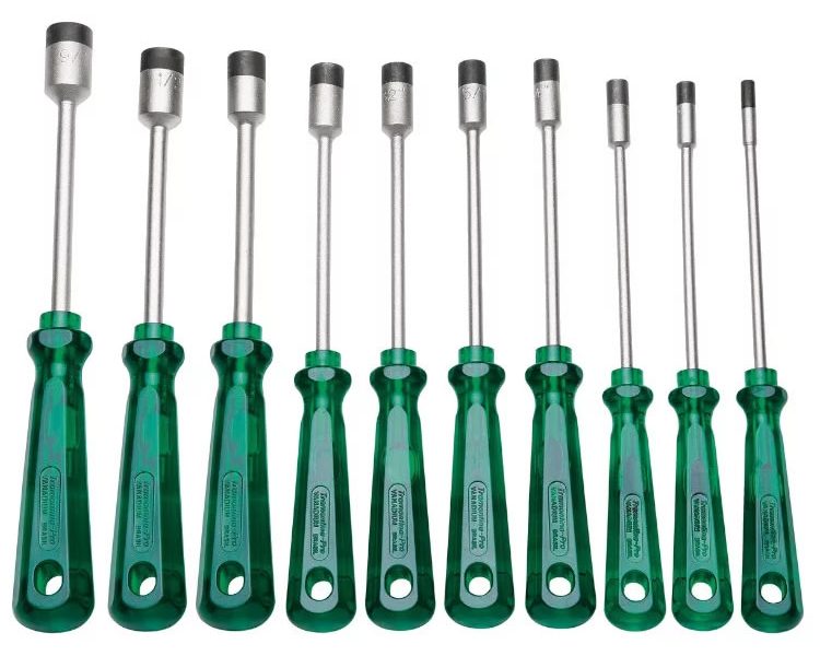 JGO /DESTORNILLADORES P/TUERCAS (1/8" A 9/16")(10 PZS) CAT. NO. 44260/210