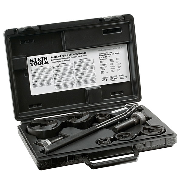 Juego de 6 Sacabocados KT de 0.50'' a 2'' en estuche Cat. No. 53732