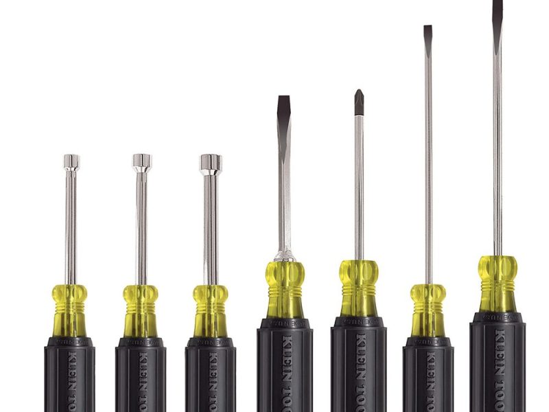 Juego de desarmadores y desarmadores de caja de 7 piezas Cat. No. 55152