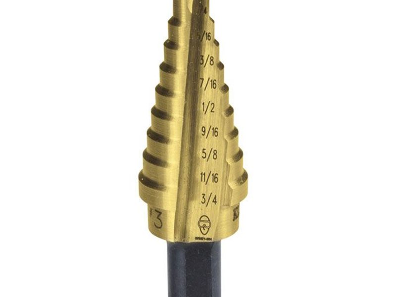 BROCA CONICA TITANIUM 1/4" A 3/4" CAT. NO. 59003T
