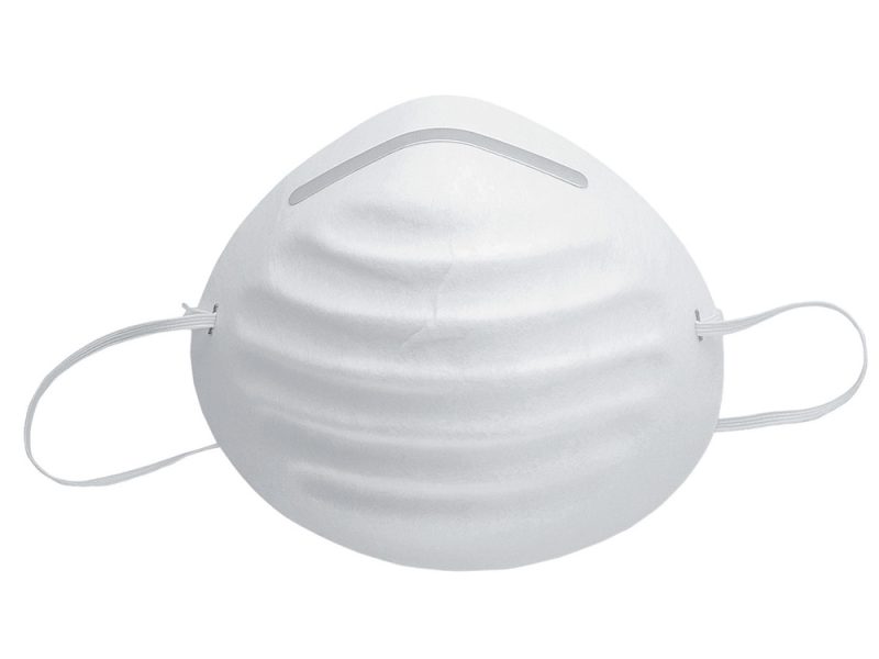 Máscaras contra polvo desechables, paq. de 50 unidades Cat. No. 60080