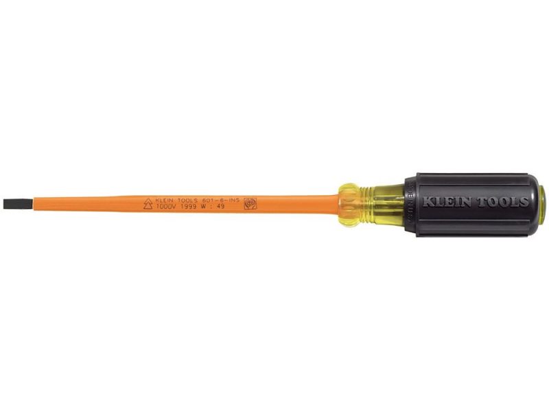 DESTORNILLADOR PLANO (MANGO-HOJA)AISL 3/16"x 8" (1000 V) CAT. NO. 601-8-INS