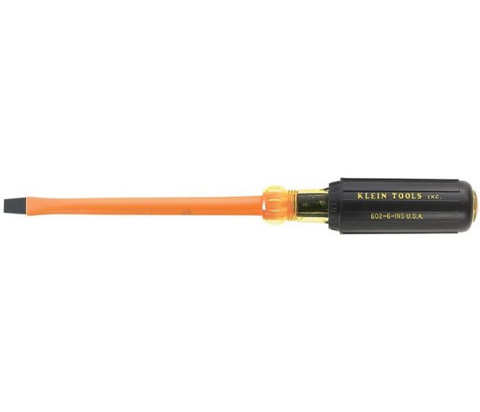 DESTORNILLADOR PLANO (MANGO-HOJA)AISL 3/8"x 10" (1000 V) CAT. NO. 602-10-INS