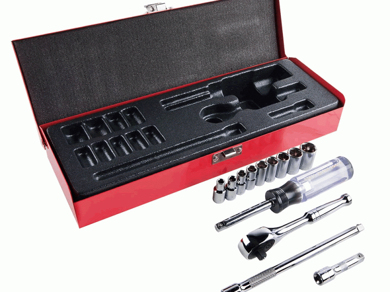 DADO PARA RATCHET JUEGO 13 PZS (3/16 A 1/2)" CAT. NO. 65500