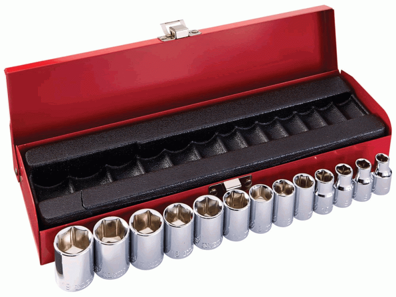 DADO PARA RATCHET JUEGO 13 PCS (7 A 19)MM CAT. NO. 65506