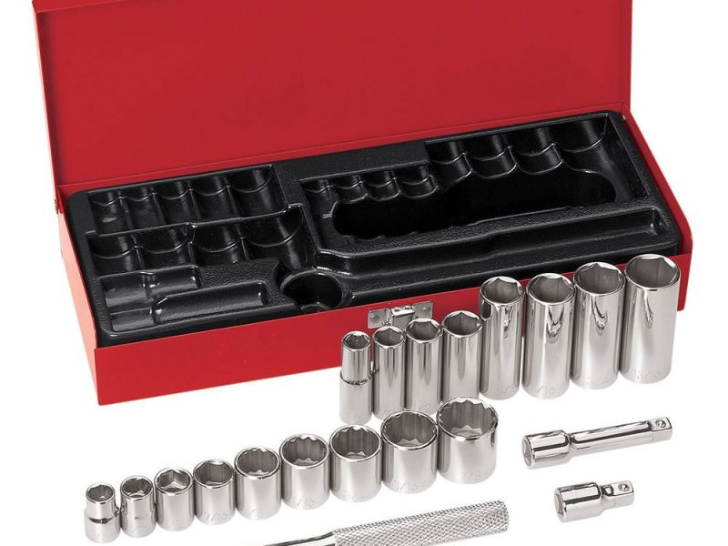 JGO. LLAVES RATCHET 20 PCS (3/8 A 13/16) CAT. NO. 65508