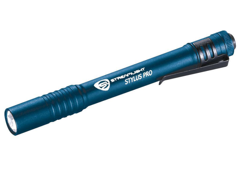 LINTERNA STREAMLIGHT DE MANO STYLUS PRO BLU/WHT CAT. NO. 66122
