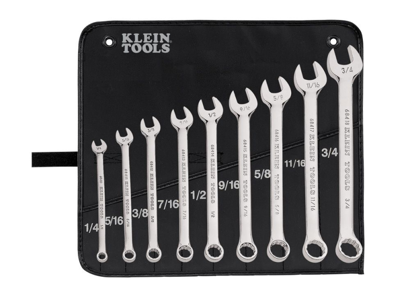 JGO. DE LLAVES MIXTAS  BOCA-CORONA 1/4" a 3/4" (9 Pzs) CAT. NO. 68402