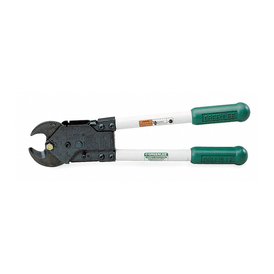 CORTADORA DE CABLE 750 MCM Cu - 795 MCM Al TIPO RATCHET CAT. NO. 764