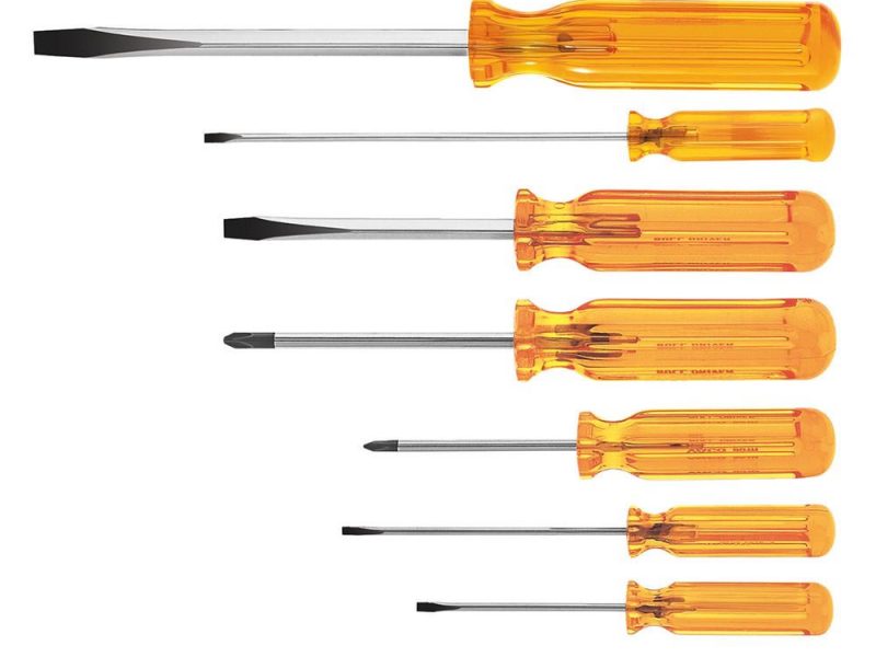 JGO. DESTORNILLADORES MANGO PLASTICO (7 PZS) CAT. NO. 85276