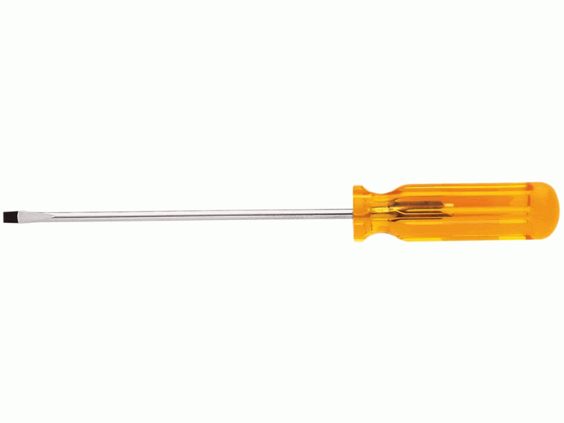 DESTORNILLADOR PLANO MANGO PLASTICO 3/16 X 3" (4.8X76)MM CAT. NO. A316-3