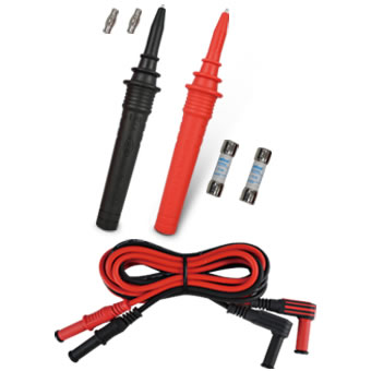JGO DE CABLES C/PUNTAS DE SILICON (1.5 MTS) CAT. NO. AL 57FL