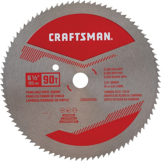 HOJA DE SIERRA 6-1/2" 90 DEINTES CAT. NO. CMAS261290