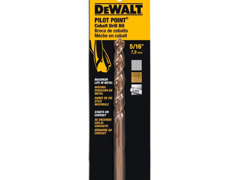 BROCA P/METAL COBALTO 5/16" DEWALT CAT. NO. DW1220Z