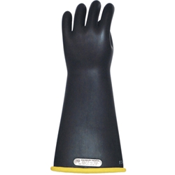 Guantes para hombre de línea  clase 3 18 negro con amarillo en el interior Cat. No.E318CYB