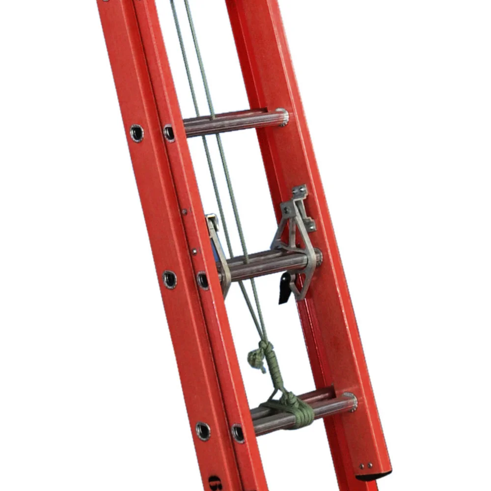 Escalera ext. aluminio/fibra vazada 3.90x6.60 m sapata movel aluminio - carga trabajo 136kg - Ansi 14.5 (tipo IA) Cat. No. EAFV21