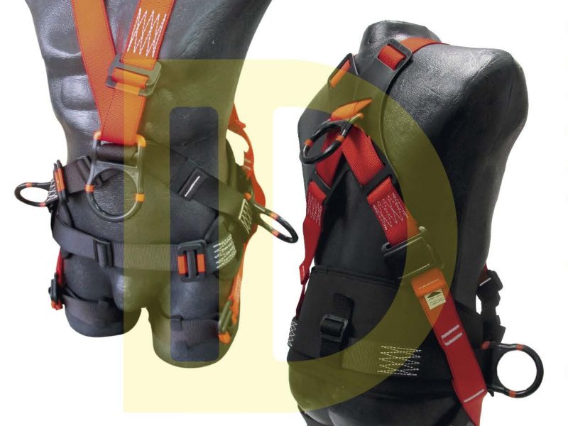 ARNÉS CUERPO COMPLETO DE 4 PUNTOS TIPO “X” DIELÉCTRICO CON FAJA LUMBAR