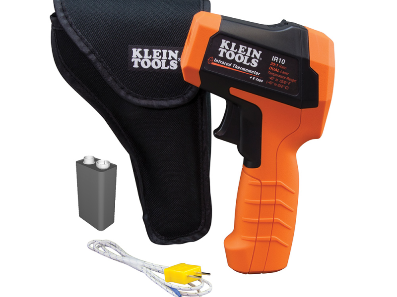 TERMOMETRO INFRARROJO DE DOBLE LASER 20:1 CAT. NO. IR10