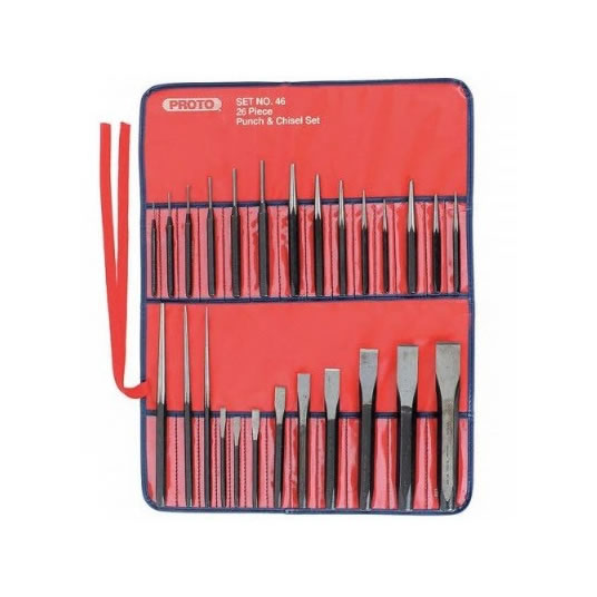 JGO DE PUNZONES Y CINCELES (26 PZS) CAT. NO. J46S2