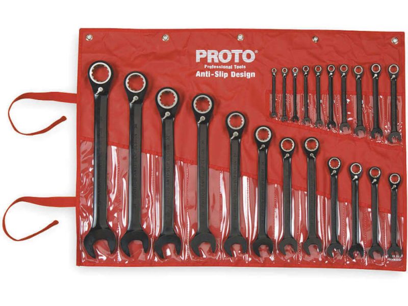 JGO /LLAVES /TRINQUETE COMBINADAS REVERSIBLES (22 PZS) CAT. NO. JSCVM-22S