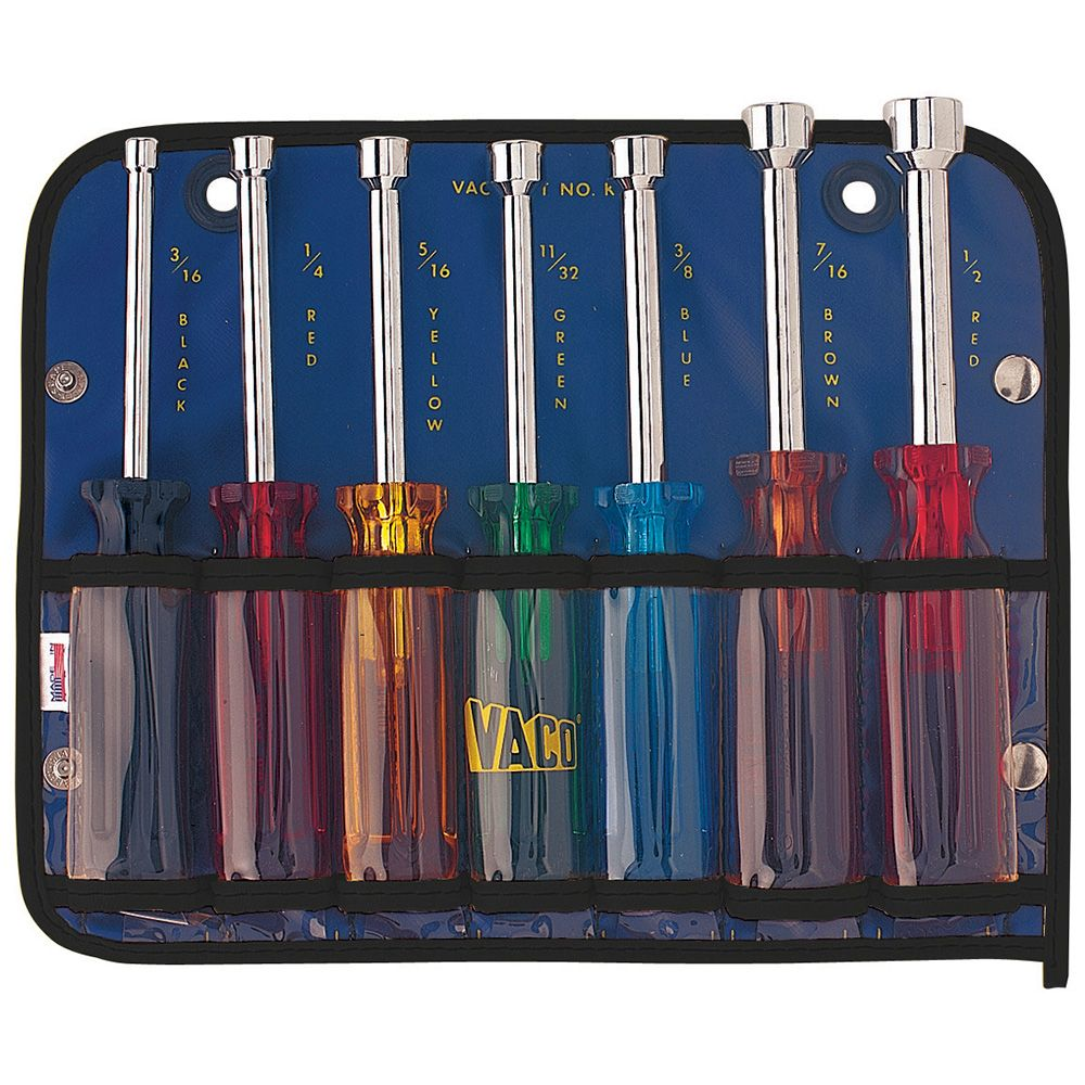 JGO. DESTORNILLADORES DE COPA MANGO PLASTICO 7PCS. CAT. NO. K7