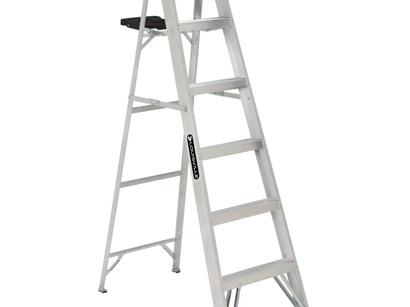 ESCALERA TIPO TIJERA 6' ALUMINIO (250 LBS) TIPO I CAT. NO. L-2112-06S