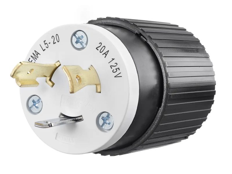 ENCHUFE DE TORSION 20A 125V  /2 POLOS Y 3 CABLES CAT. NO. L520P