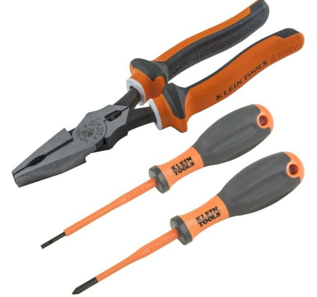 JGO. HERRAMIENTAS 3 PIEZAS ALICATE 12098EINS+DESTOR 32243INS CAT. NO. MPZ00040