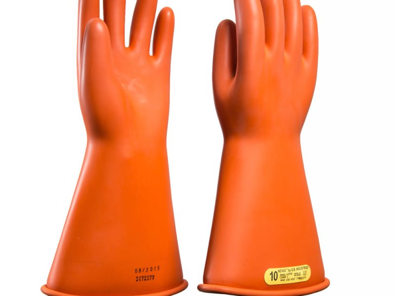 GUANTES AISLADO CLASE 2 BICOLOR(NARANJA-NEGRO)