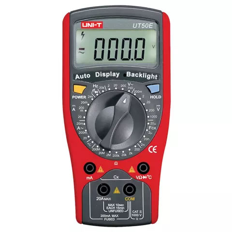MULTIMETRO DIG/BOLSILL (750-1000)V AC/DC UNI-T CAT. NO. UT50E
