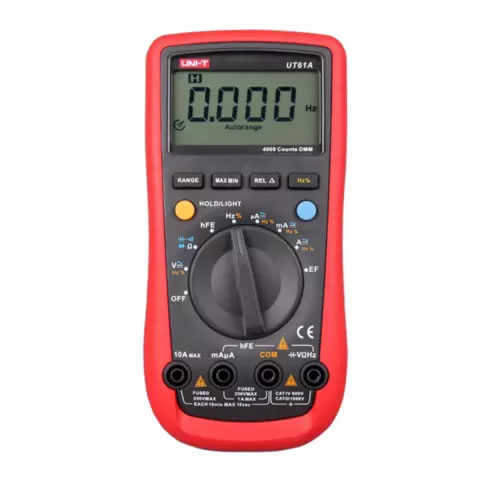 MULTIMETRO DIG (750-1000)V (AC/DC); 10 A (AC/DC) CAT. NO. UT61A