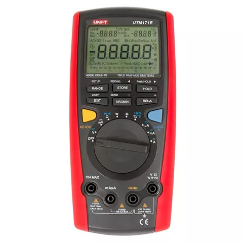 MULTIMETRO DIG INTELIG 1000 V (AC/DC); 10 A (AC/DC) CAT. NO. UT71E
