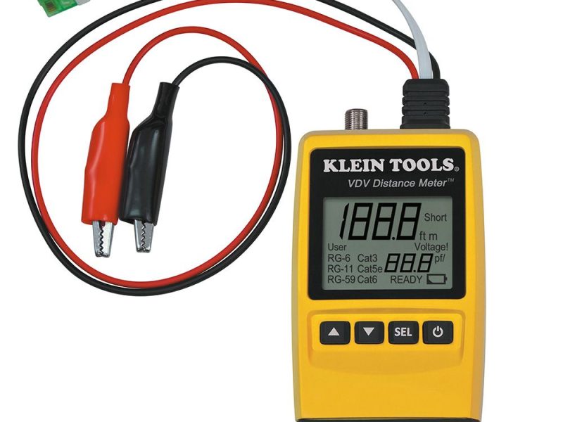 COMPROBADOR Y MEDIDOR DE DISTANCIA DE CABLE DE RED CAT. NO. VDV501-089