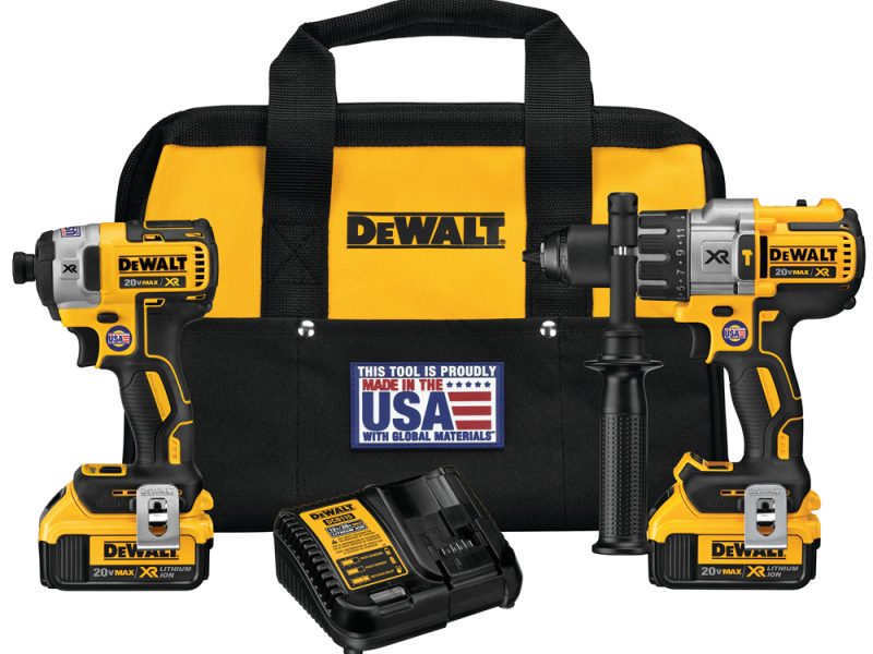 Taladro Percutor DCD996 + Atornillador de Impacto DCF887 Brushless 20VMax XR + Baterías 4.0Ah Cat. No. DCK299M2