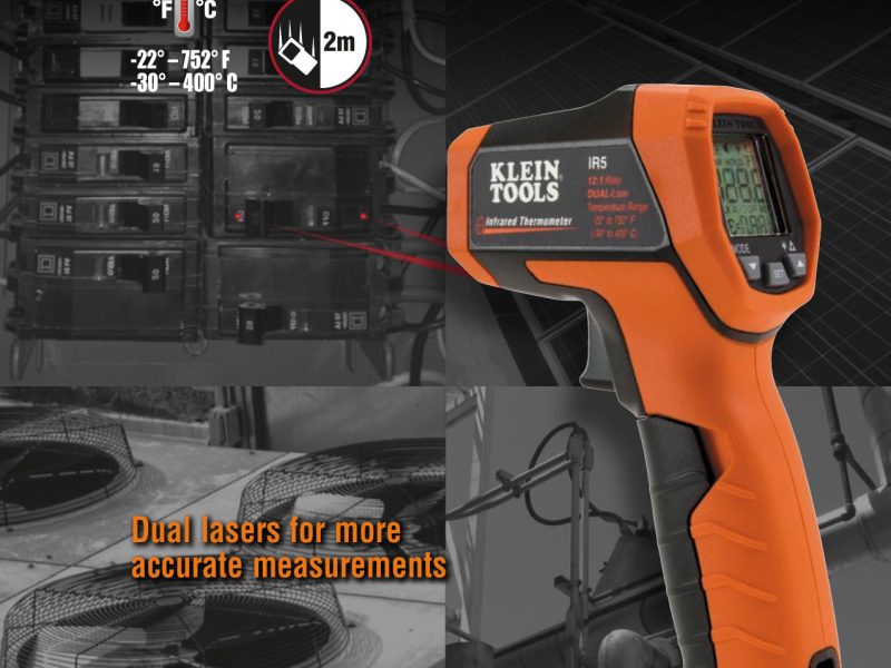 Termómetro infrarrojo de doble láser Cat. No. IR5