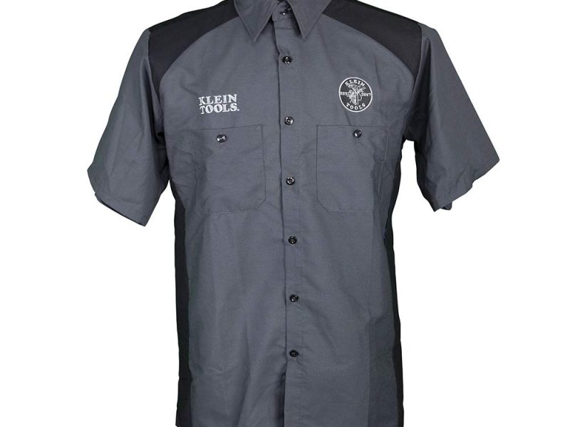 Camisa manga corta 2 bolsillos (negro-grafito) Cat. No. MBA00124-2