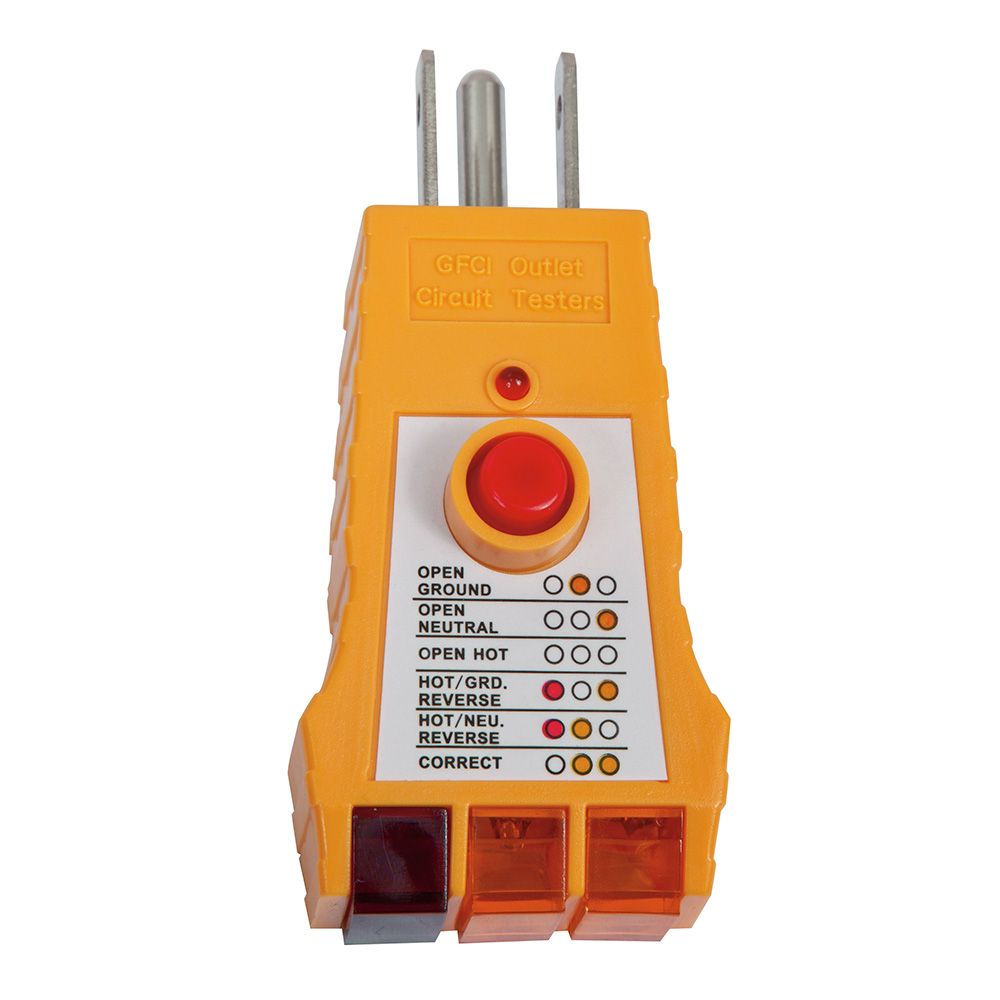 Probador de receptáculo GFCI Cat. No. RT200